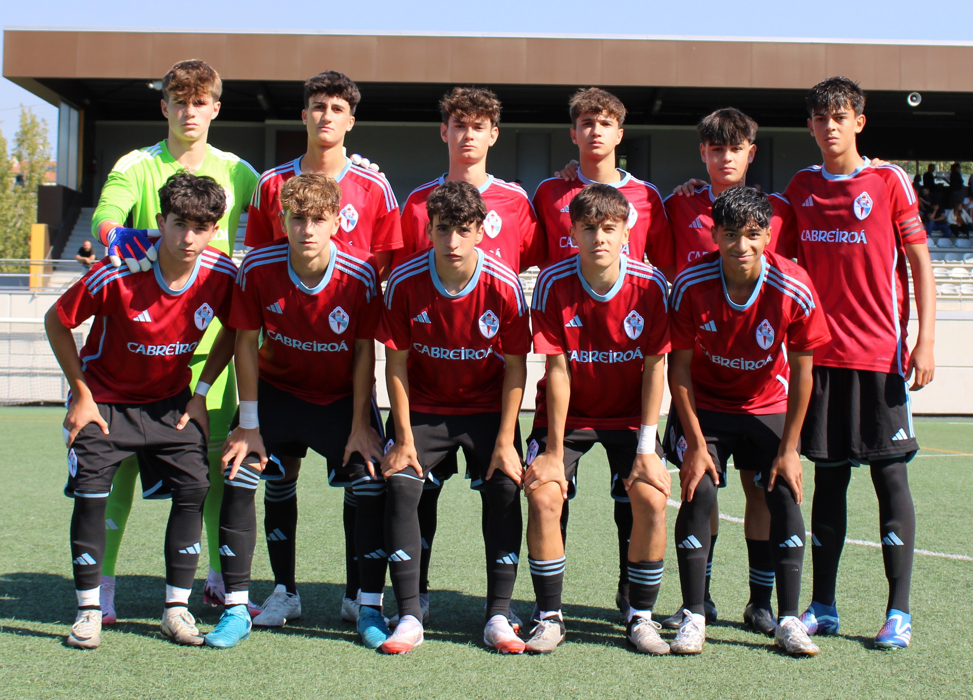 Equipo del Celta que visitó el Miguel Ángel en la liga